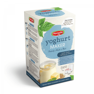 Hansells yoghurtmaker verpakking