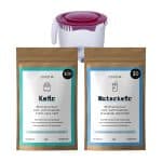 Yoghurtstarterkit met kefir en waterkefir zakken inclusief kefirkruik en kraantje