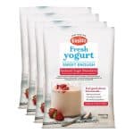 Vrouwelijke yoghurtmix voor zelf maken van zoete