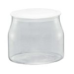 Transparante glazen pot