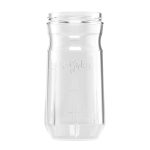 Transparante yoghurtpot met Yoghurt.nl branding.