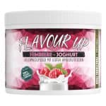 Smaakvolle hibiscus yofruit yoghurt met echte verse hibiscusbloemen