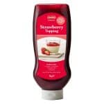 Zoete aardbei topping voor yoghurt