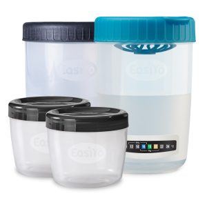 EasiYo Set: 1x Beker 1kg, 1x DY-beker 1kg, 2x Lunchtakers