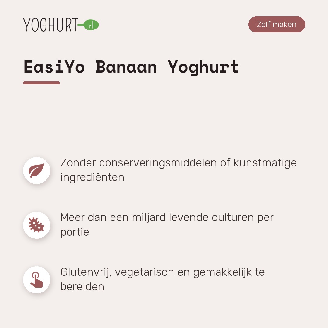 EasiYo Banaan Yoghurt – Kenmerken · tegel A