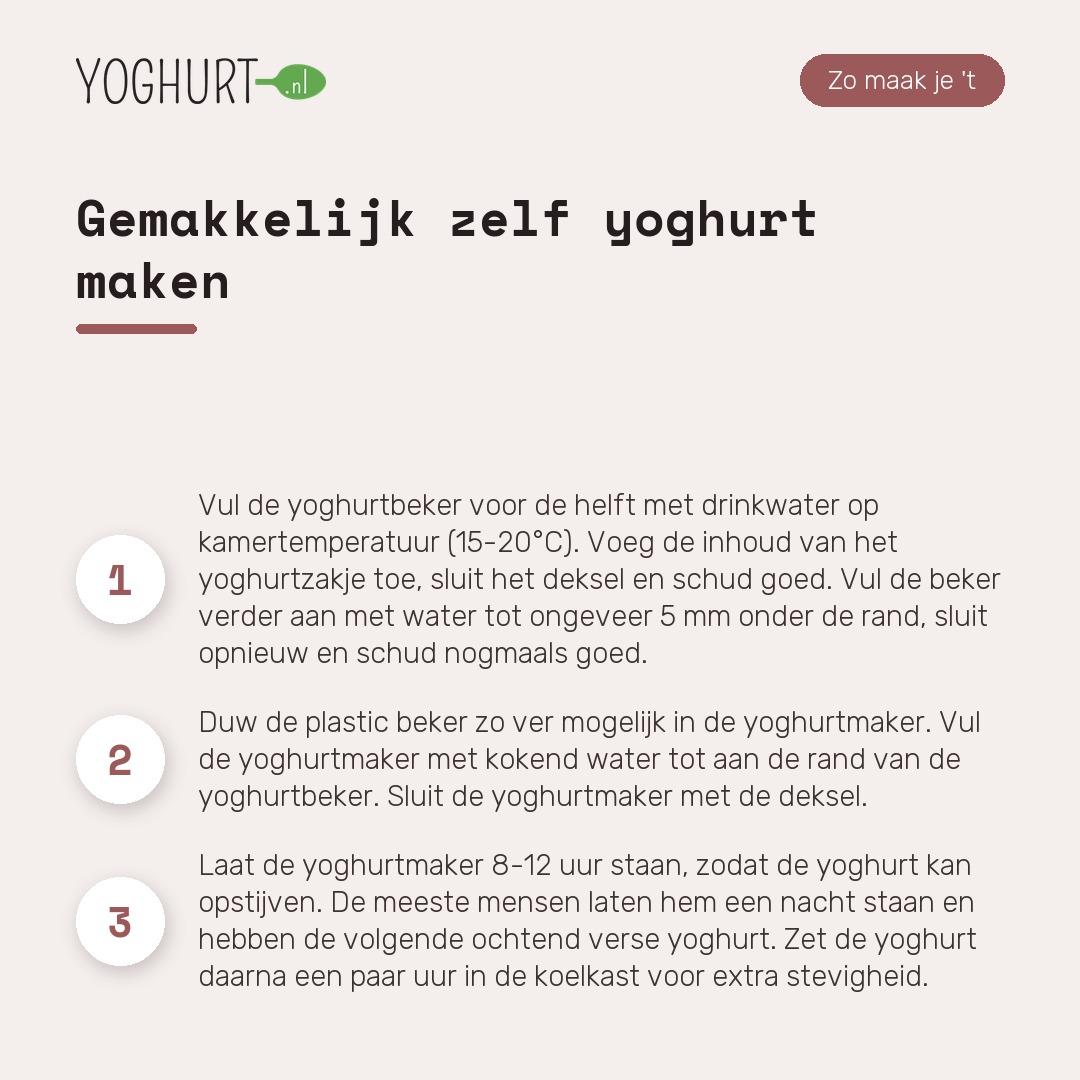 EasiYo Banaan Yoghurt – Zo maak je het · tegel B