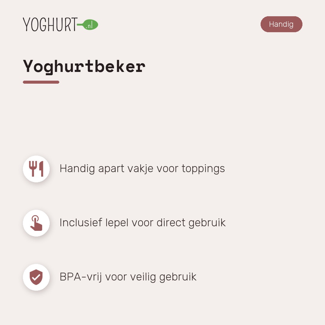 Yoghurtbeker – Kenmerken · tegel A