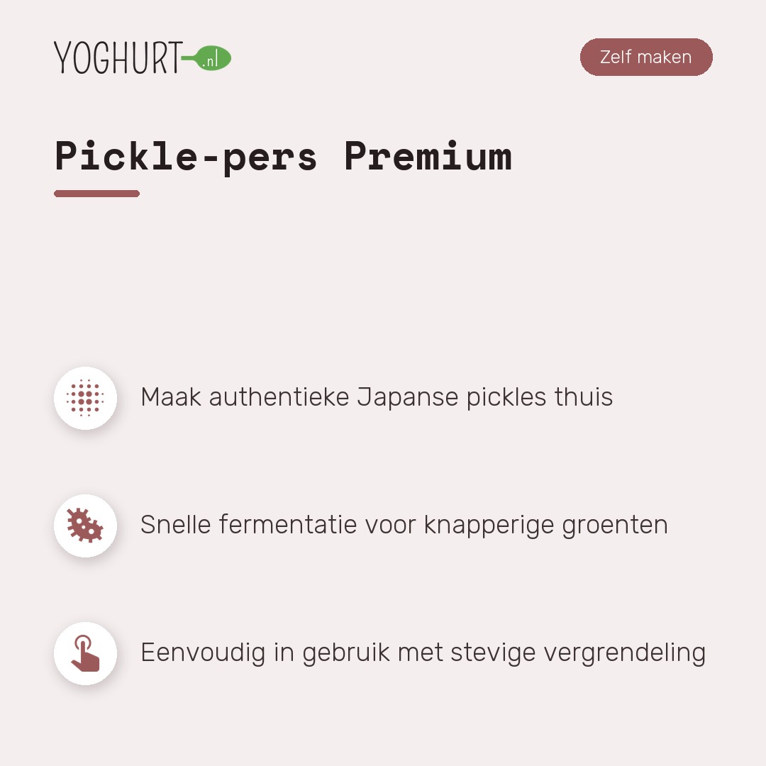 Pickle-pers Premium – Kenmerken · tegel A