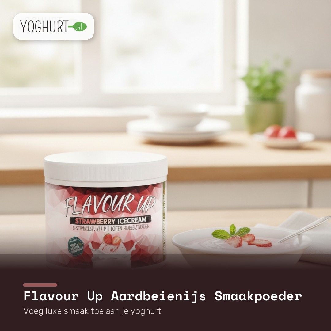 Flavour Up Aardbeienijs Smaakpoeder – Sfeerbeeld · tegel C