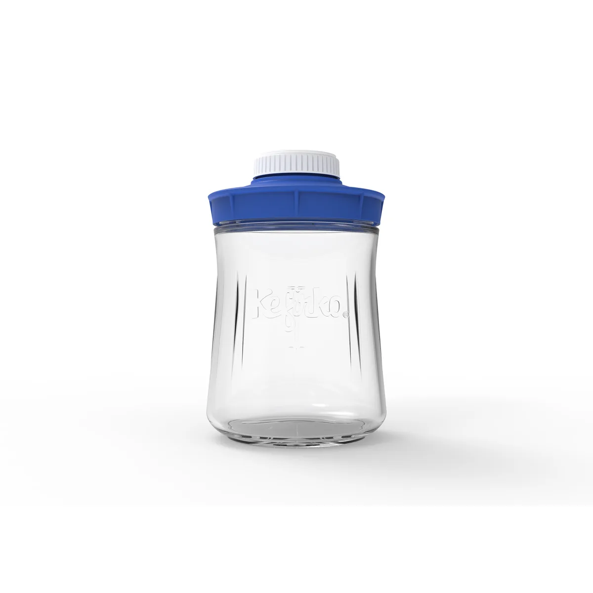 KefirKo Bewaarfles met blauw deksel