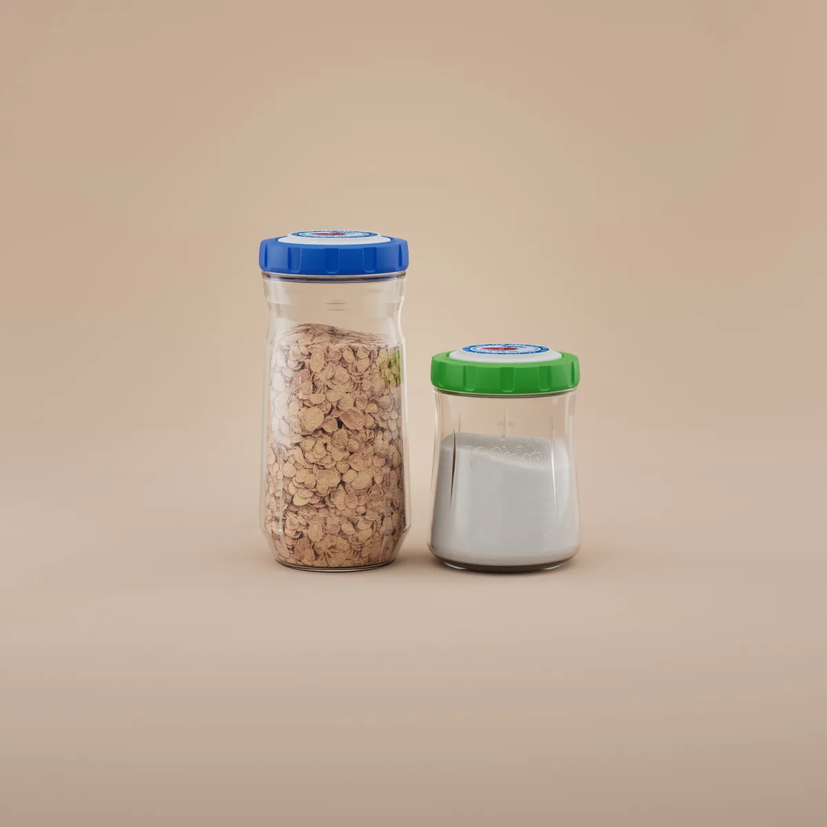 Kefirko Bewaarpotten 1,4 l en 900 ml
